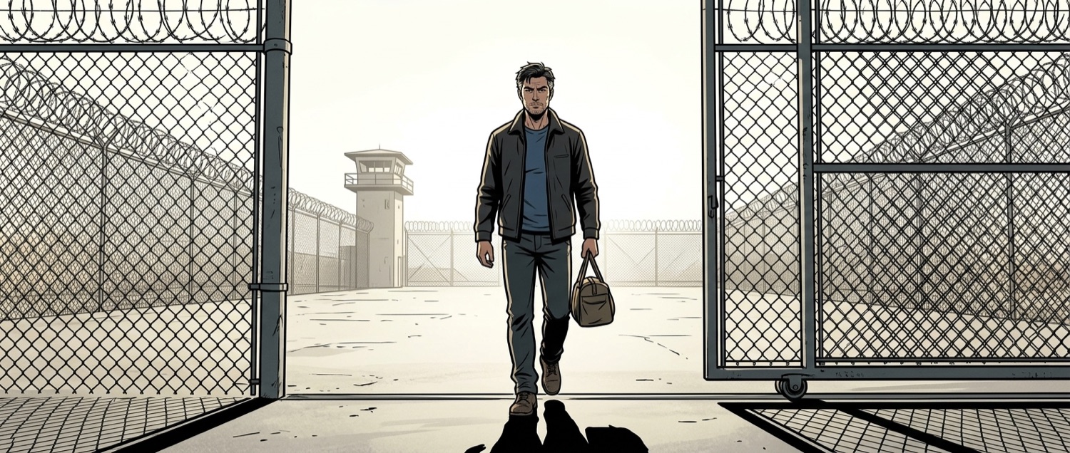 He walks out of prison years later